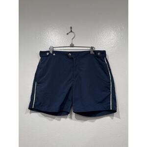 Solid & Striped Blue Swim Shorts Men’s Size Large Lined The Kennedy Piped Trunks
